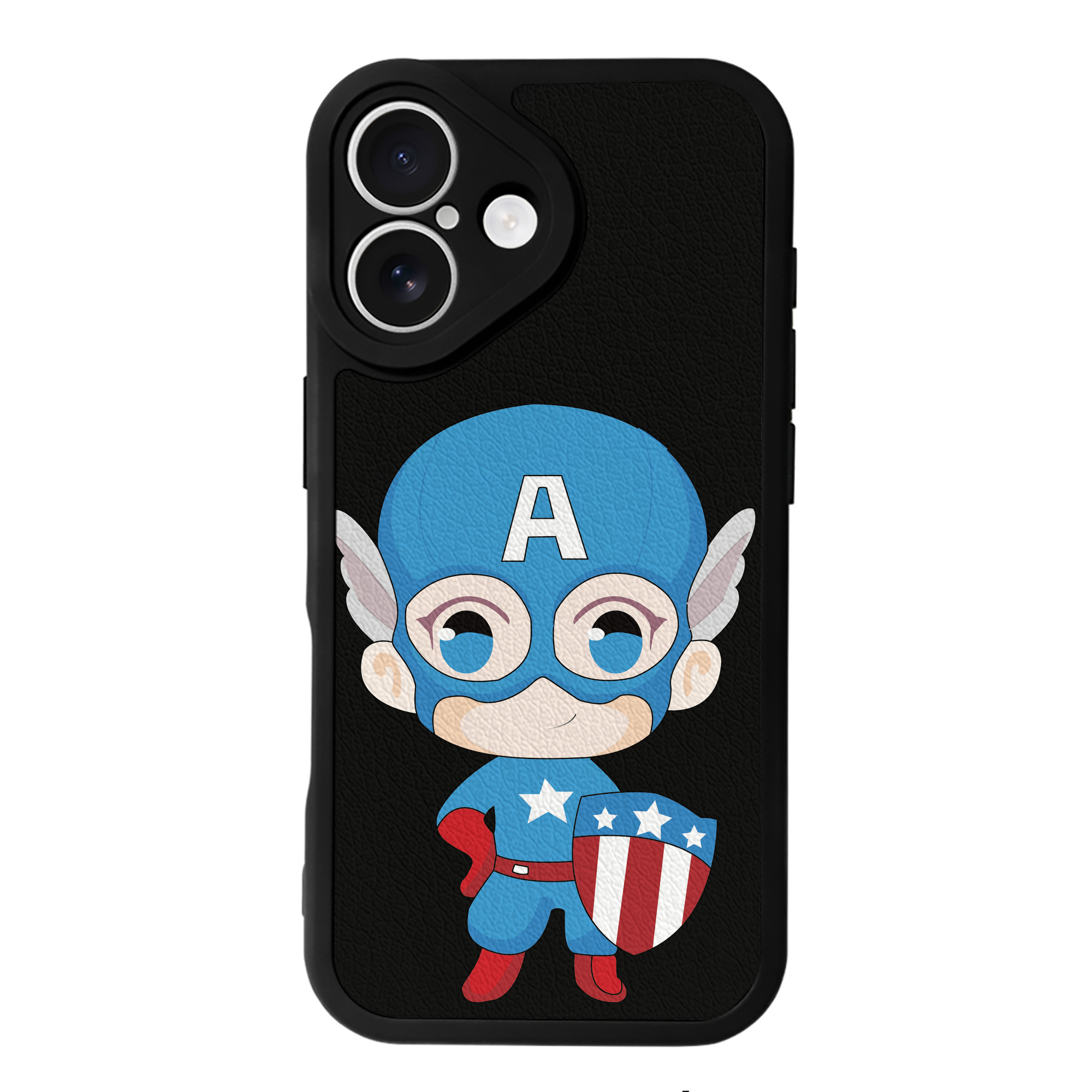 （画像用） アベンジャーズ The Avengers 【iPhone 16シリーズ対応】シリコンスマホケース（レザー調） 材質：シリコン